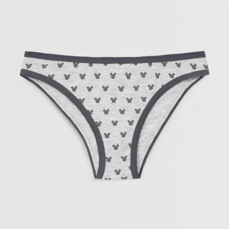Calzón Bikini Disney Mujer Gris Mickey Silueta Gris L
