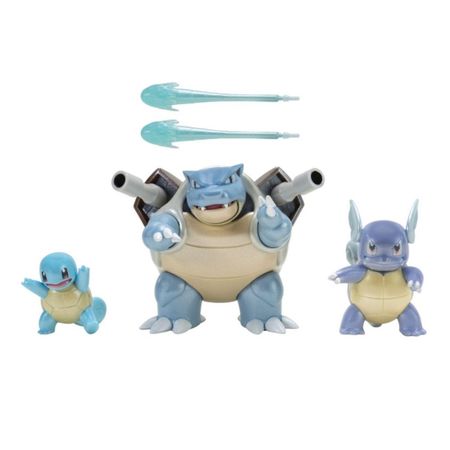 Figura Coleccionable Pokemon Pack De 3 Evolución Squirtle