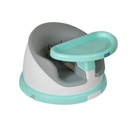 Silla De Comer Para Bebe Portatil Y Giratoria Infanti I-Twis Turquesa