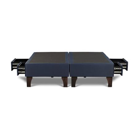 Base Con Cajones Rosen Azul King