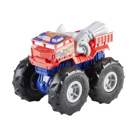 Auto Hotwheels Monster Trucks Rojo Con Negro
