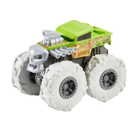 Auto Hotwheels Monster Trucks Verde Con Gris