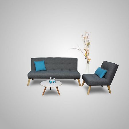 Juego de Sala Pratto 3-1 Cuerpos Plomo