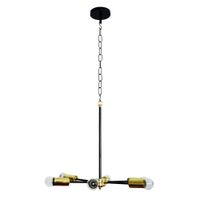 Lámpara De Techo Helice  6 Luces  Metal