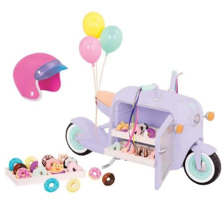 Moto Scooter Glitter Girls Para Muñeca Donuts