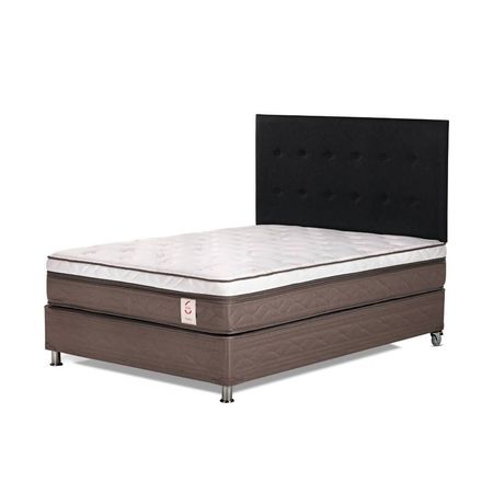 Dormitorio Box Tarima New Style 6 2 Plazas + Cabecera West Grafito