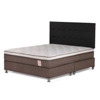 Dormitorio Box Tarima New Style 6 Queen + Cabecera West Grafito