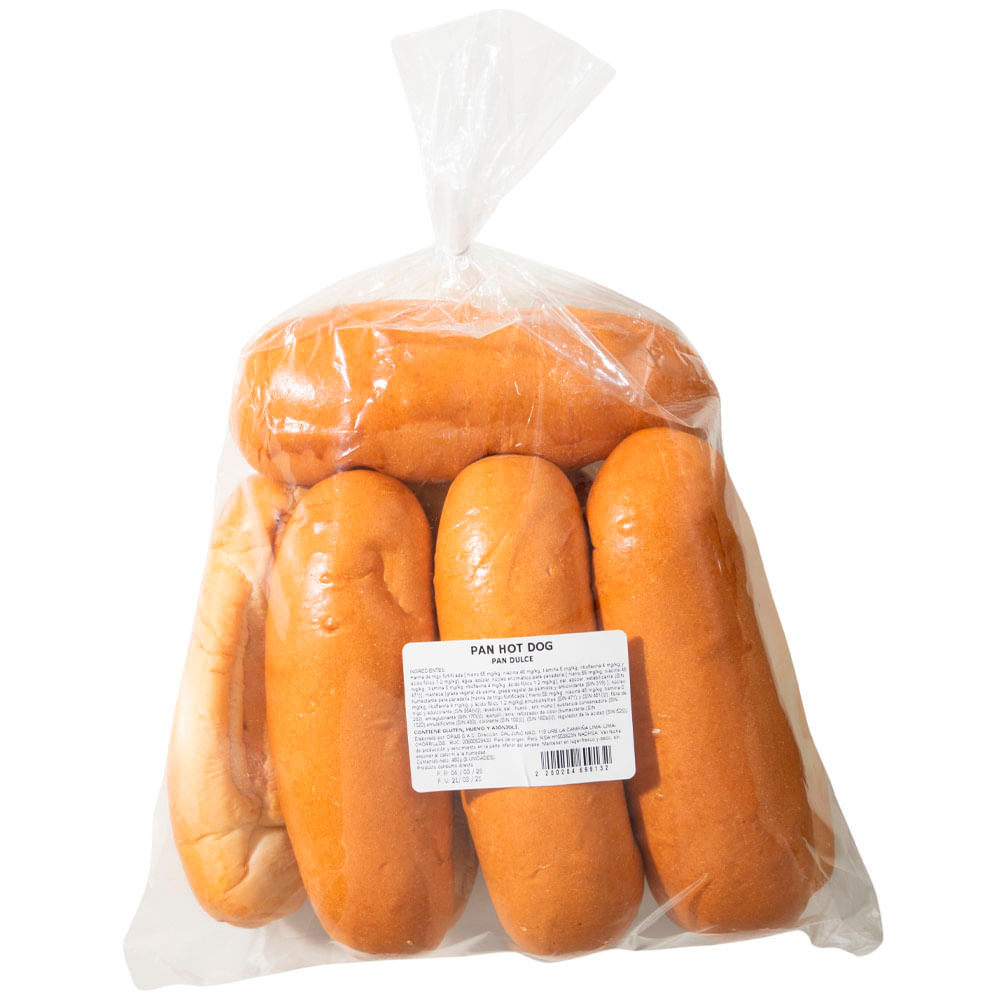 Pan Hot Dog Bolsa 8un