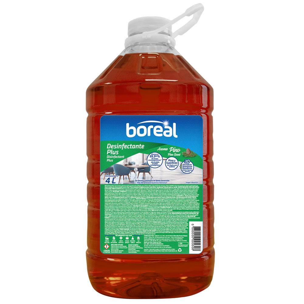 Desinfectante Plus BOREAL Aroma Pino Galonera 4L