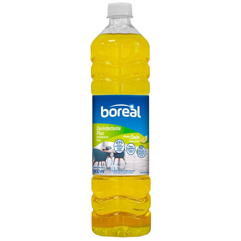 Desinfectante Plus BOREAL Aroma Limón Frasco 900ml