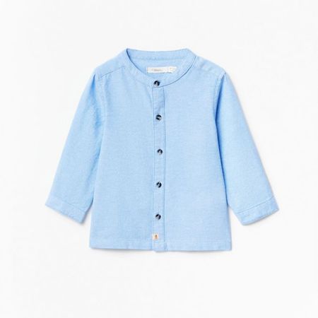 Camisa Oxford Lisa Sfera Bebé Niño Azul 24