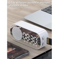Mini Parlante y Reloj Despertador Bluetooth