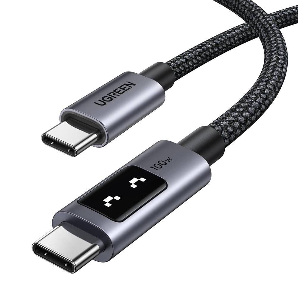 Ugreen Cable USB-C a USB-C 100W Carga Rápida Pantalla LED L509 35512
