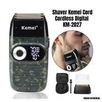 Shaver Kemei Cord Cordless Digital KM 2027