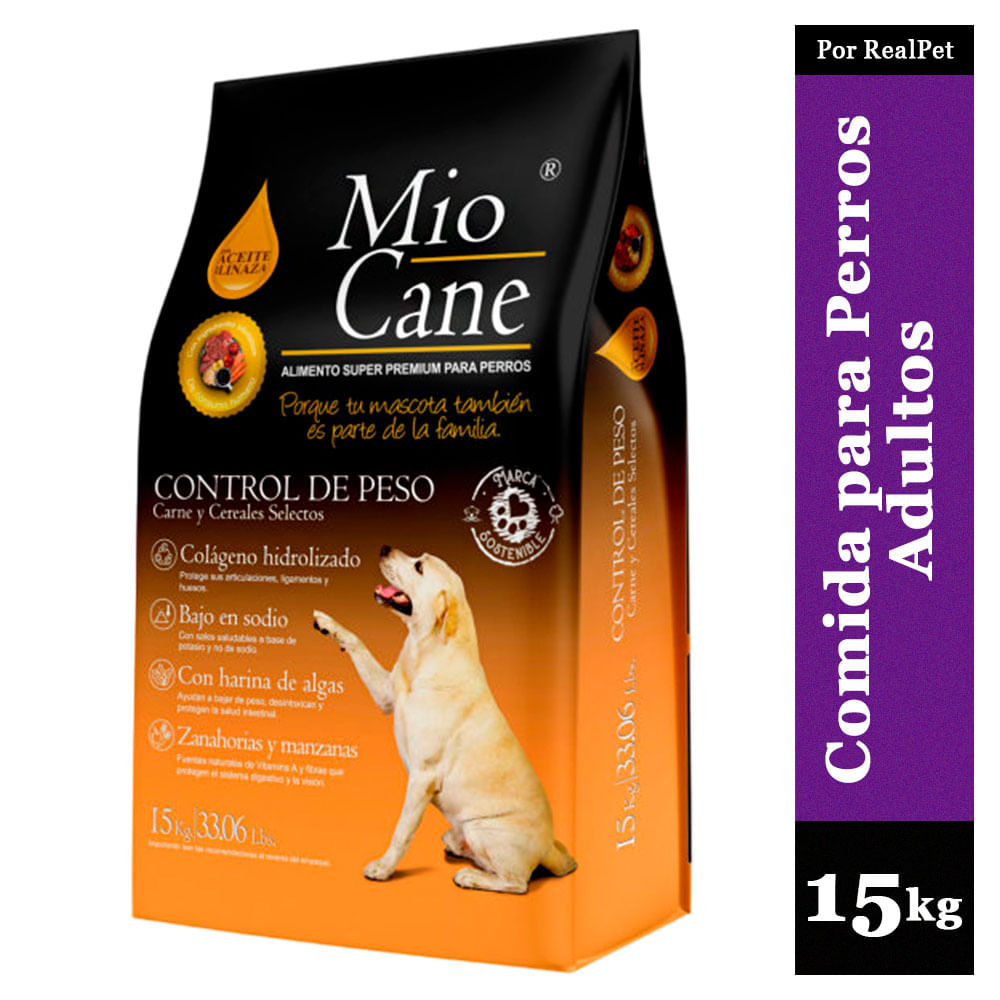 Comida Perro Mio Cane Super Premium Control de Peso 15 kg