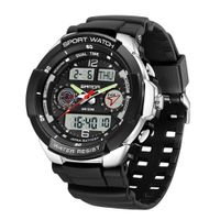 Reloj Hombre SANDA 6197 Análogo-Digital Negro
