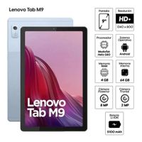 Tablet Lenovo Tab M9, 9 pulg HD IPS, RAM 4gb, 64gb, 5100 mAh