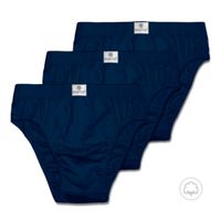 Pack X 3 Bikini Match Point Boston Con Elastico Recubierto Marino