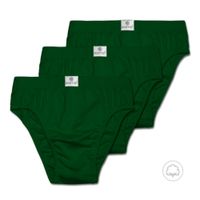 Pack X 3 Bikini Match Point Boston Con Elastico Recubierto Verde