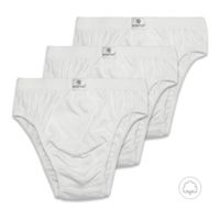 Pack X 3 Bikini Match Point Boston Con Elastico Recubierto Blanco
