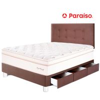 Dormitorio PARAÍSO Royal Dynasty C Caj 1.5 Plazas Chocolate