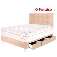 Dormitorio PARAÍSO Royal Dynasty C Caj 1.5 Plazas Champagne