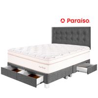 Dormitorio PARAÍSO Royal Dynasty C Caj Queen Gris