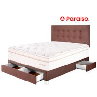 Dormitorio PARAÍSO Royal Dynasty C Caj 2 Plazas Chocolate