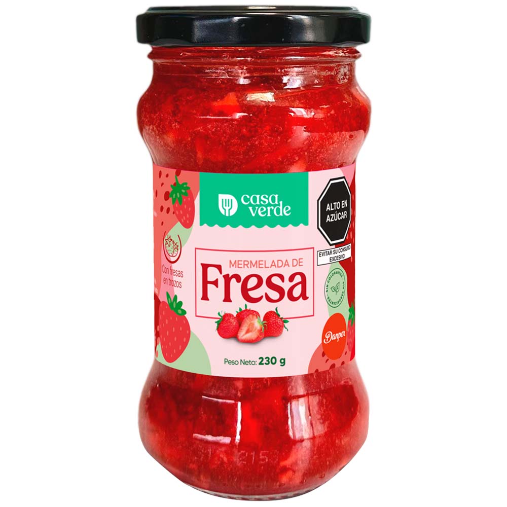 Mermelada de Fresa CASA VERDE Frasco 230g