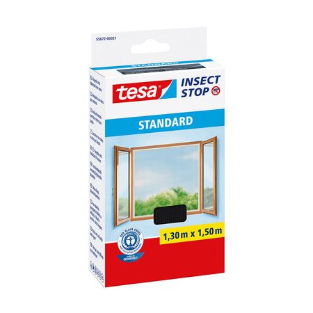 Mosquitera Tesa Comfort 1.3x1.5 m Poliestireno Negro