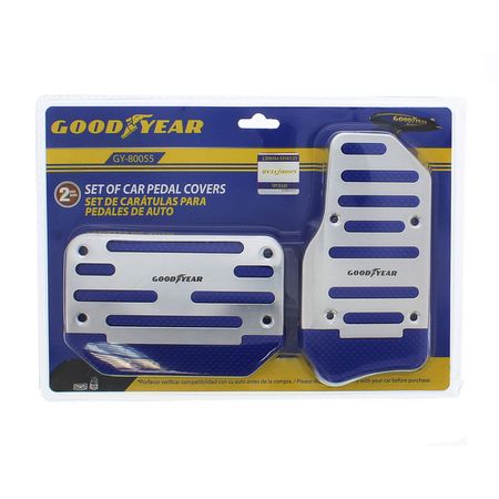 Set de Pedal para Auto Goodyear 2 Piezas Aluminio Azul 27x19.5cm