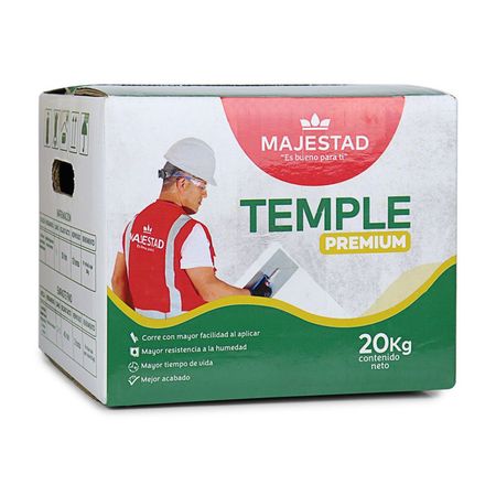 Pintura Temple Majestad Premium Blanco Mate 20kg