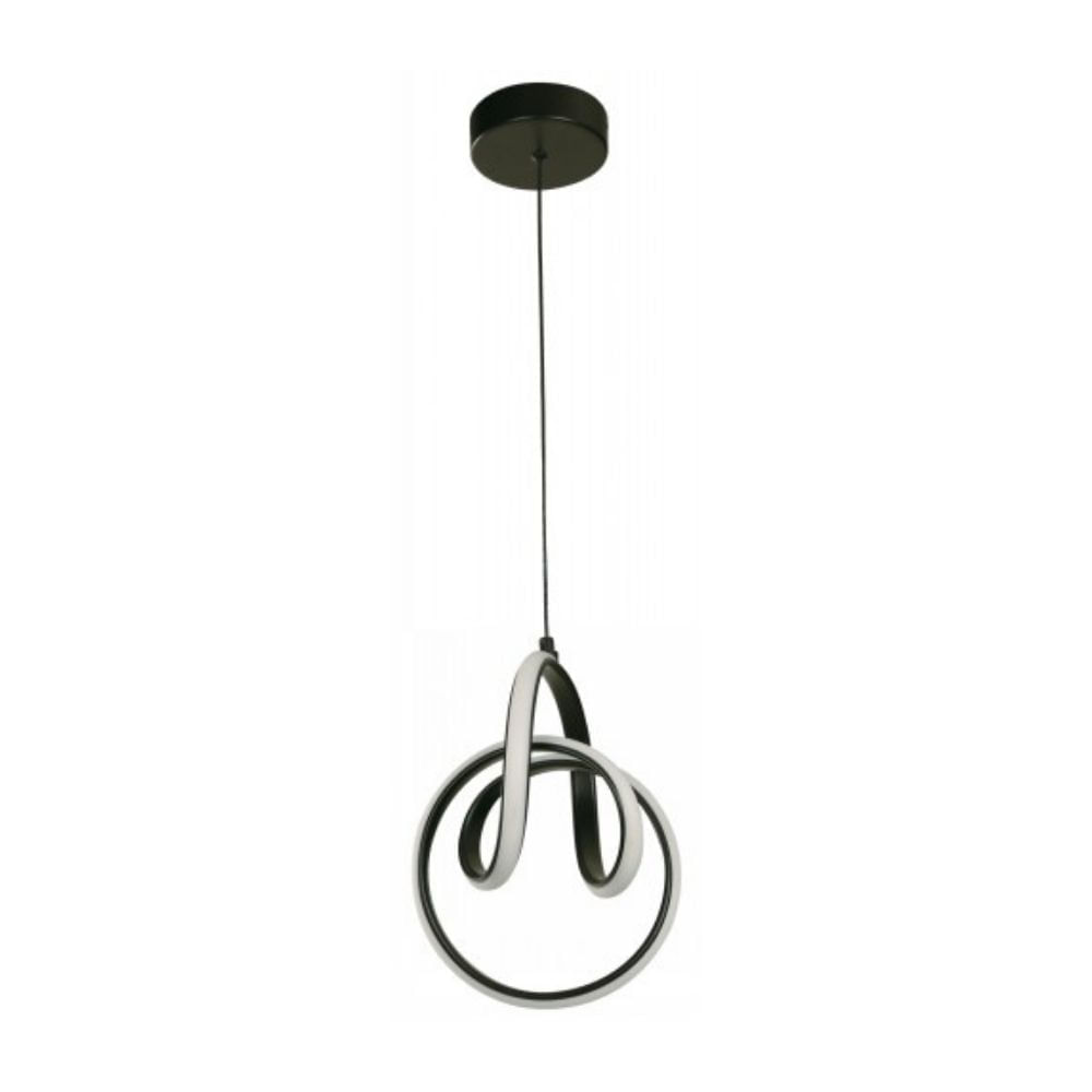 Lámpara Colgante LED Ikelite Abstract 16W Luz Cálida Negro