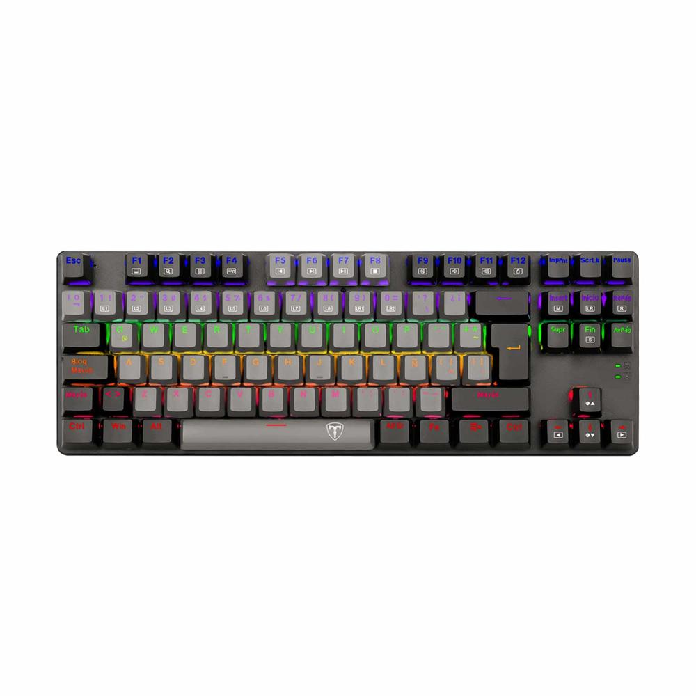 Teclado Gamer T-Dagger Bora Black Rainbow Spanish T-Tgk313-Rd-Sp Grey/Black Red Switch