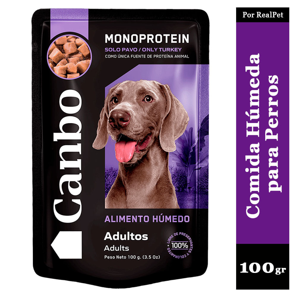 Comida Húmeda para Perro Adulto Canbo Pavo 100gr