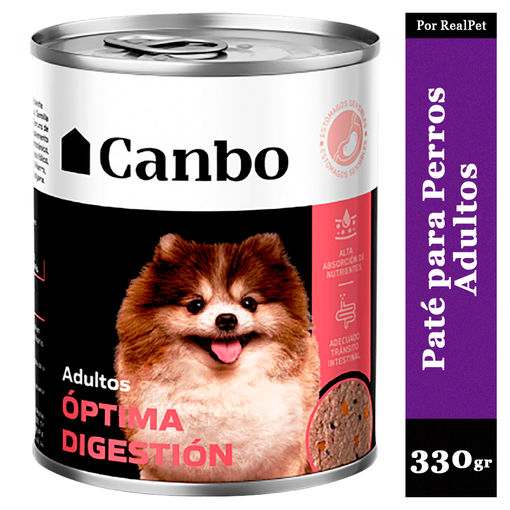 Paté Perro Canbo Optima Digestión Todas las Razas 330 gr