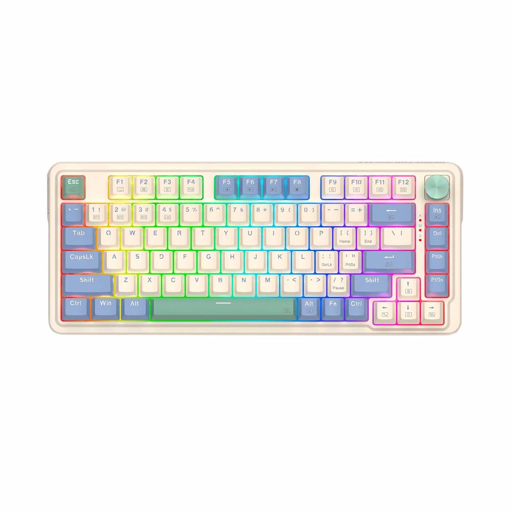 Teclado Gamer Redragon Ucal Pro Rgb Wireless Spanish K673Cpg Pastel