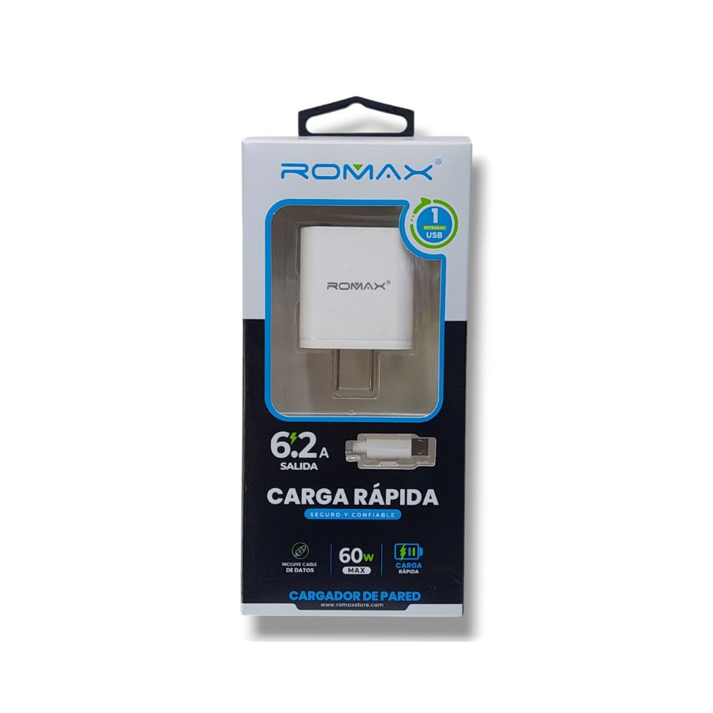 Romax Cargador tipo C Turbo Power