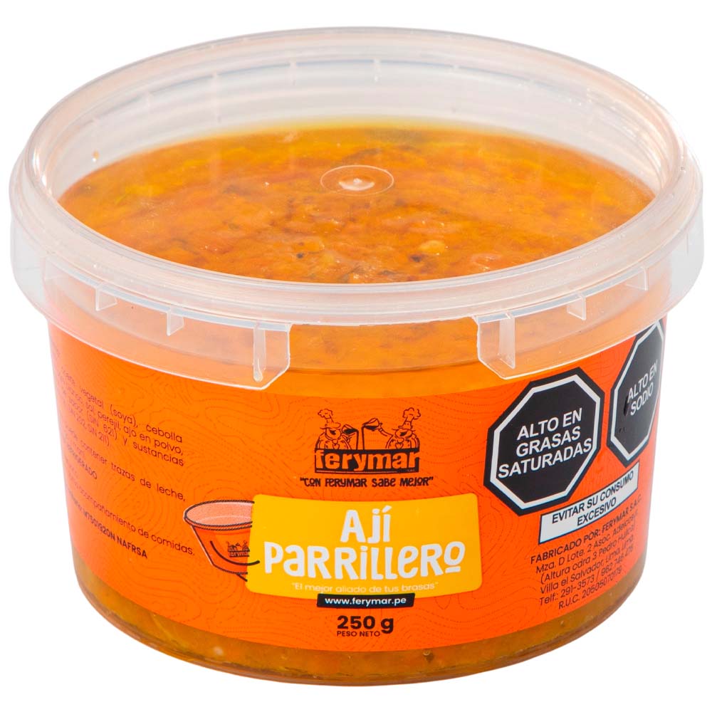 Ají Parrillero FERYMAR Pote 250g