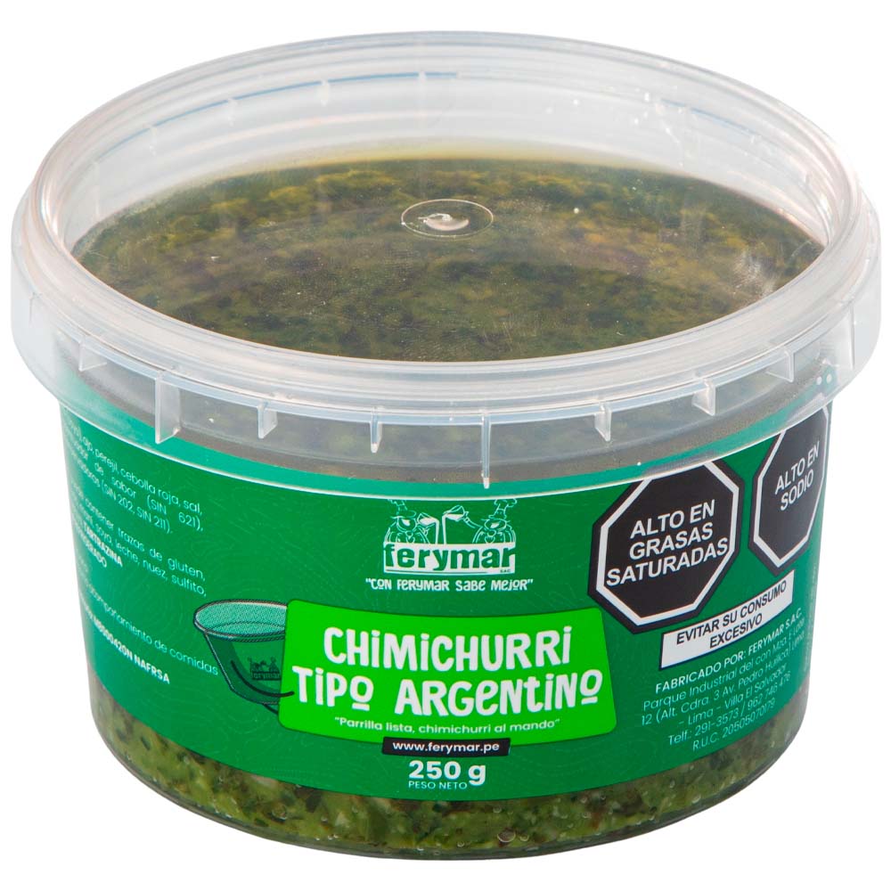 Chimichurri FERYMAR Envase 250g