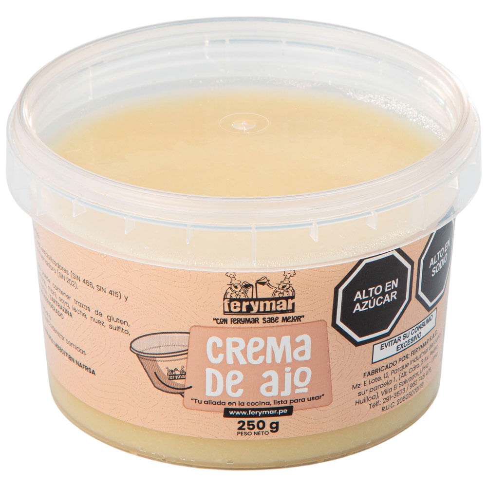 Crema de Ajo FERYMAR Envase 250g