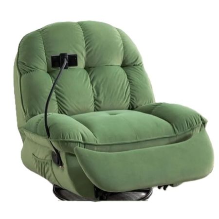 Sillón Reclinable Posa Celular Eléctrico Verde