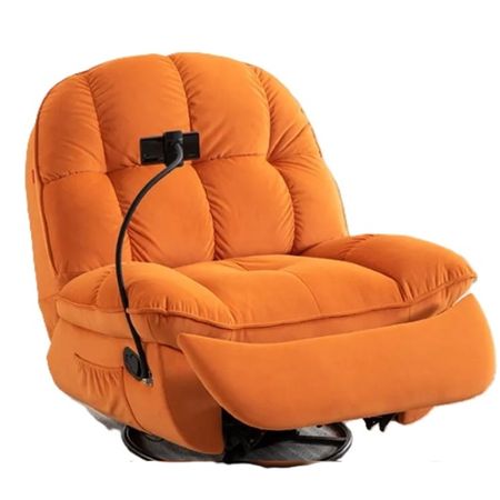 Sillón Reclinable Posa Celular Manual Naranja