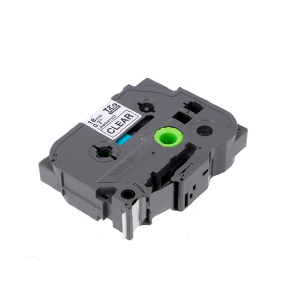 CINTA BROTHER TZE-141 3/4p (18MM) NEGRO SOBRE TRANSPARENTE 8 METROS PARA PT-D400 P900W P/N: TZE141