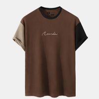Polo Hombre Yansus Tricolor Negre Camello