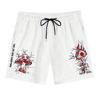 Short Hombre Yansus Blanco Algodón Estampado Hongo