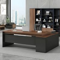 DM ESCRITORIO EJECUTIVO/GERENCIA LYBERTY 180 CM - NOGAL/GRIS