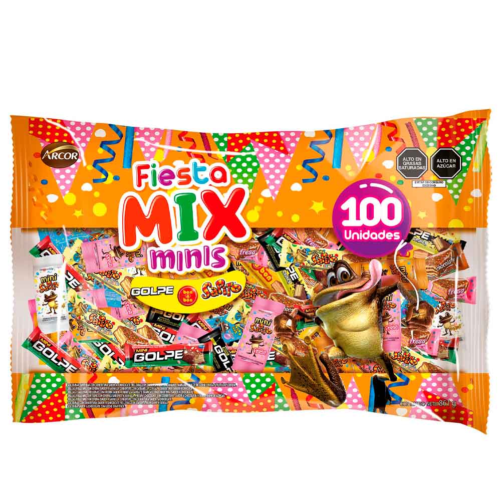 Mix Minis ARCOR Fiesta Bolsa 100un