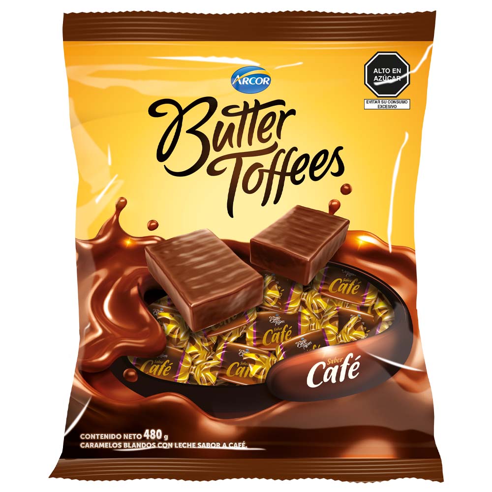 Toffees de Café ARCOR Butter Bolsa 480g