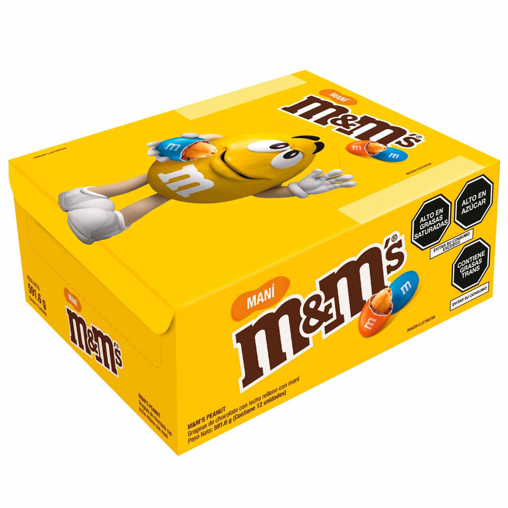 Chocolate M&M Peanut Caja 12un x 49.3g